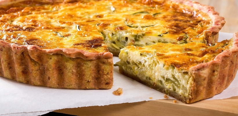 quiche de alho poró