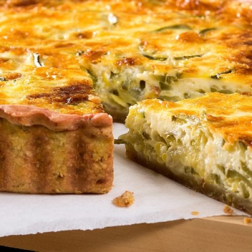 quiche de alho poró